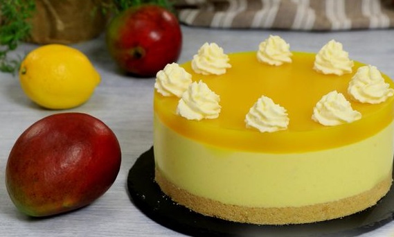 Mango Cheesecake (no bake)