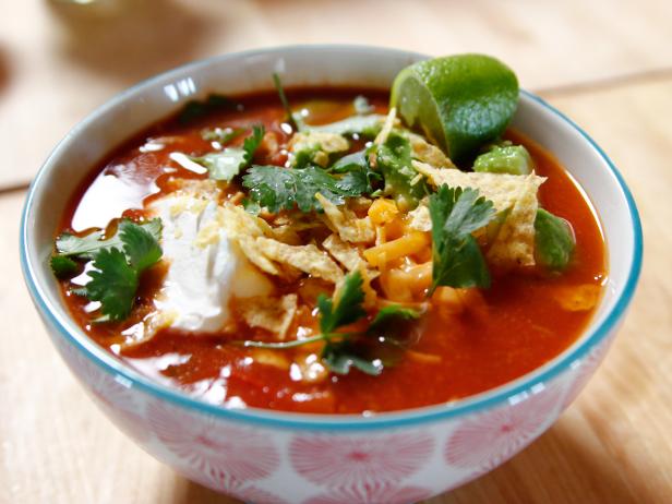 Mexican chicken soup in a slow cooker