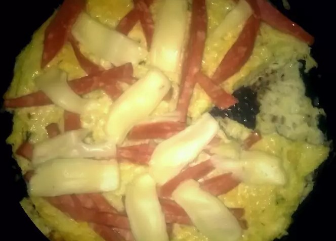 Zucchini pizza