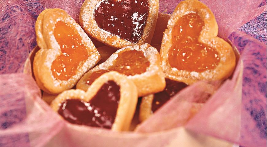 Hearts Cookies with Jam