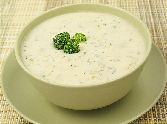Milk soup with baked rice