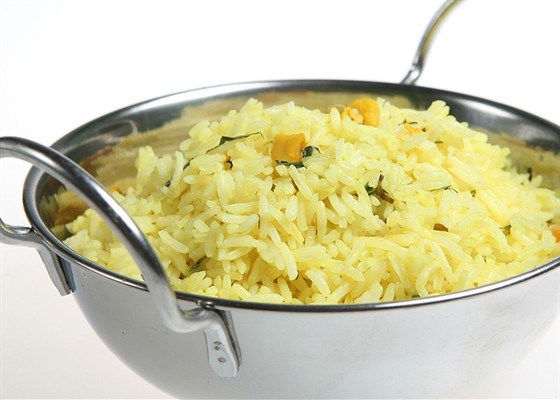 Rice with lemon and mint