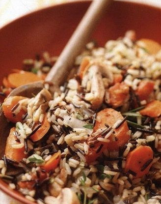 Aromatic rice with vegetables