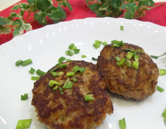 Meat cutlets with potatoes