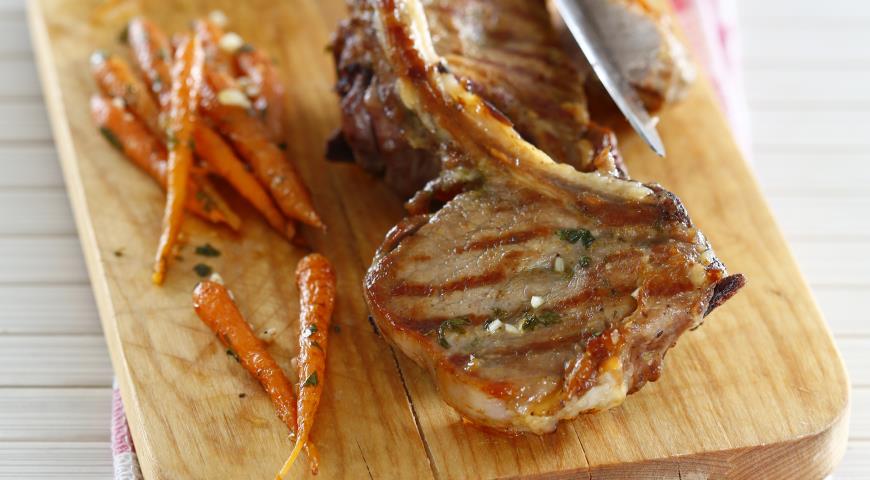 Veal on the Bone with Spicy Carrots