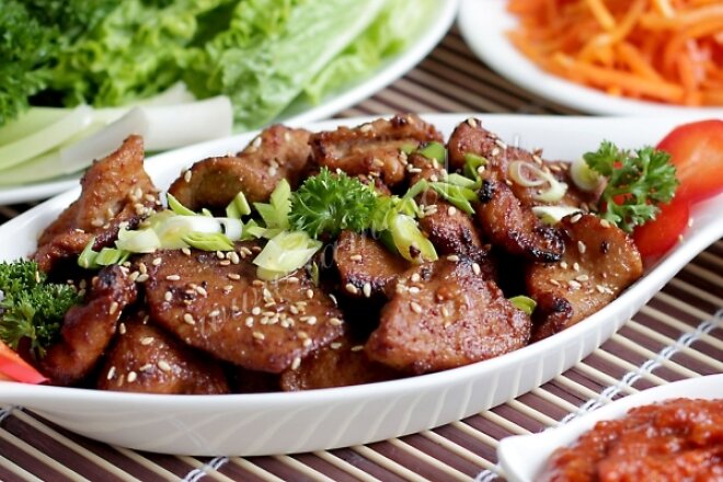 Korean-style juicy pork