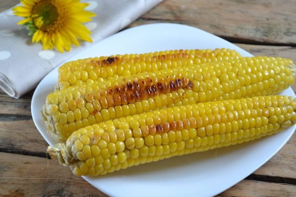 Baked young corn