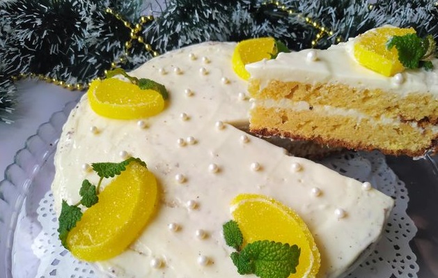 Cool lemon cake