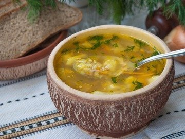 Buckwheat soup in a slow cooker