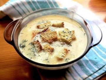 French cheese soup