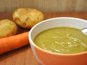 Unusual vegetable puree soup
