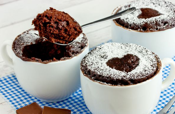 Chocolate muffins in cups (microwavable)