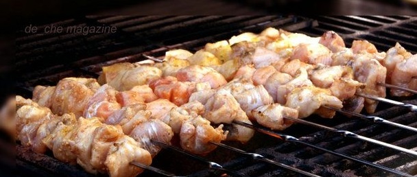 Fish shish kebab