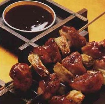 Chicken skewers with Yakitori sauce