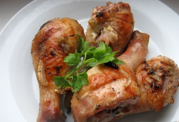 Marinade with cream for chicken skewers