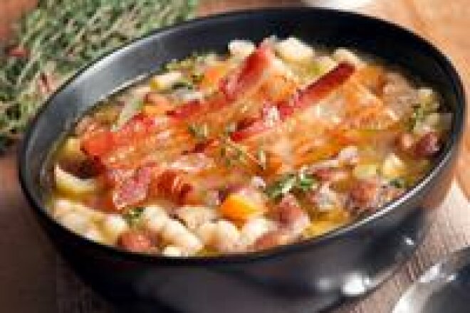 Bean, Bacon and Cabbage Soup