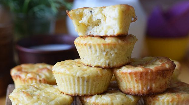 Tasty Potato muffins with cheese