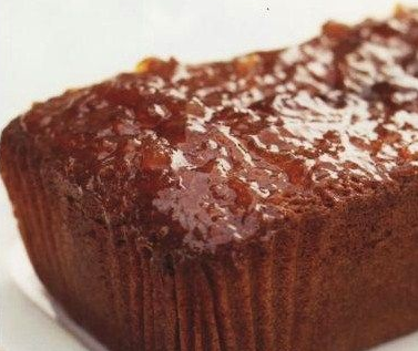 Cake with jam, ginger and cinnamon