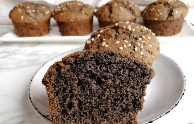 Tasty Black sesame muffins