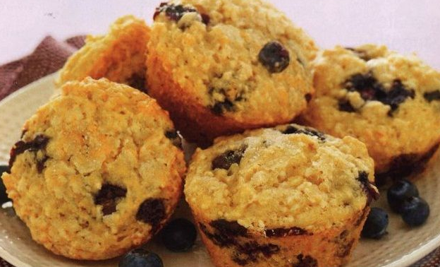Oatmeal blueberry muffins