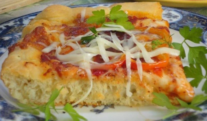 Sicilian style pizza