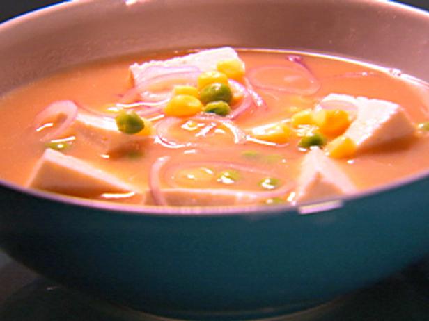 Miso soup with corn