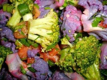 Colorful cabbage salad