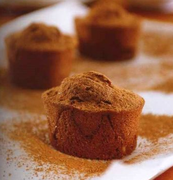 Chocolate muffins with ginger
