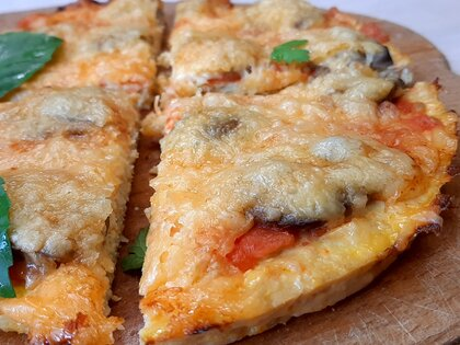 Pizza without dough