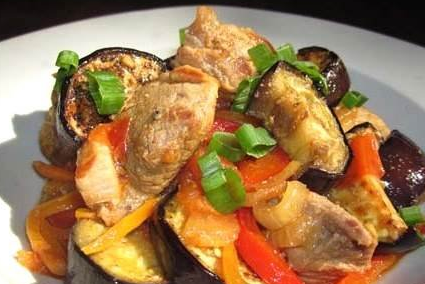 Eggplant with meat