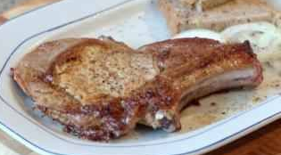Pork cutlet on the bone