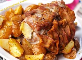 Pork with apples