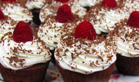 Chocolate cupcakes with buttercream
