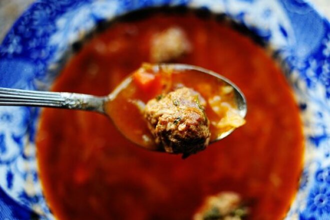 Meatball soup