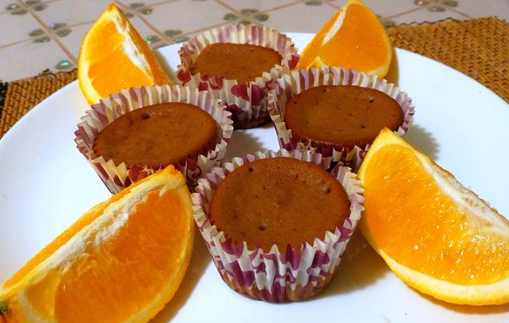 Chocolate orange muffins with sour cream