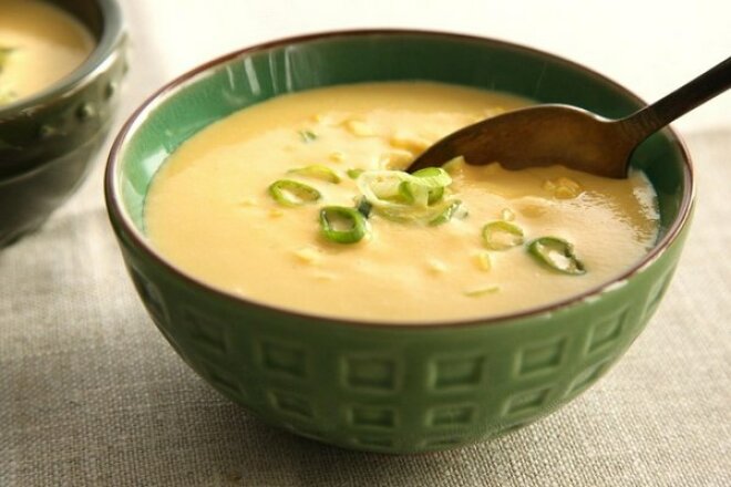 Light Cheese Corn Soup