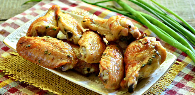 Grilled chicken wings (in the oven)
