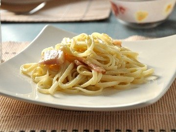 Pasta Carbonara with Bacon