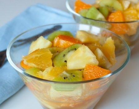 Fruit salad with oranges