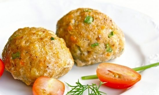 Diet fish cakes in the oven