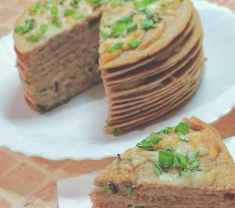 Mushroom pancake snack cake