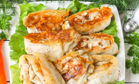 Ruddy Lavash rolls with chicken