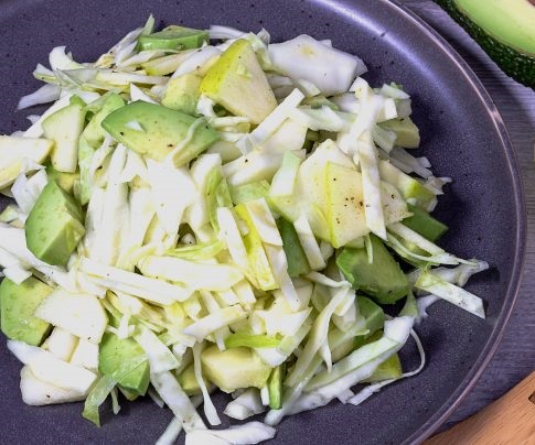 Avocado and cabbage salad