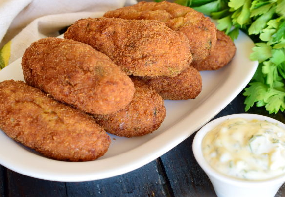 Fish fillet cutlets with oatmeal