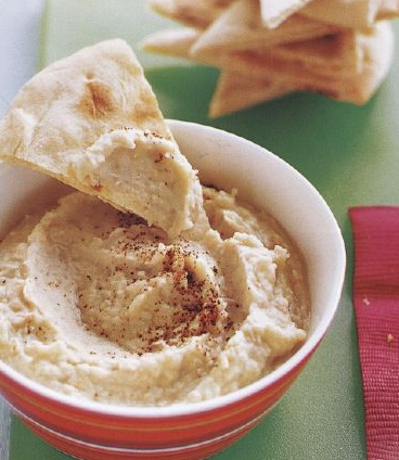 Bean puree with lavash