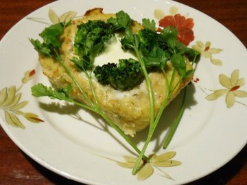 Broccoli fish cake