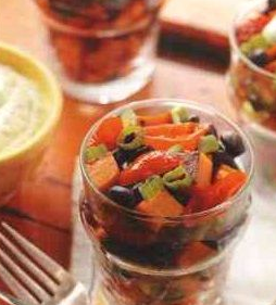 Hot potato and bean salad