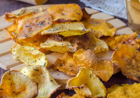 Pumpkin and turnip chips