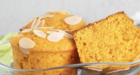 Cupcakes with dried apricots