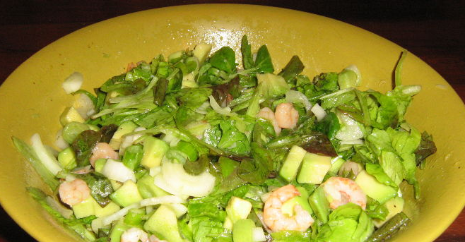 Tasty Shrimp and avocado salad 